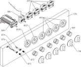 Схема №1 HSS322040 (110607, E53T1-E4) с изображением Кнопка (ручка регулировки) для электропечи Gorenje 101846