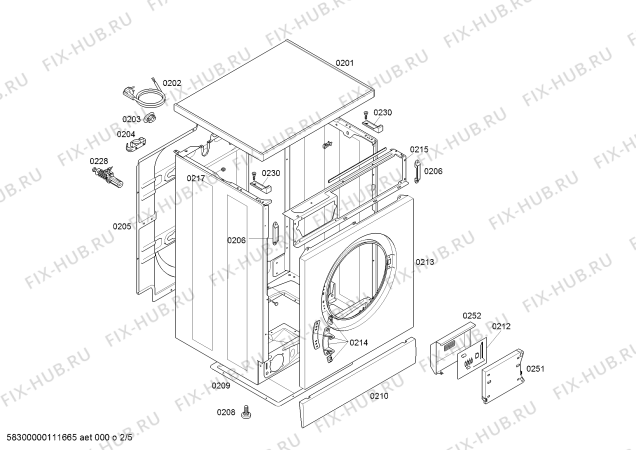 Схема №1 WVT2850FF WVT2850 с изображением Панель управления для стиральной машины Bosch 00444104