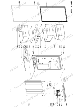 Схема №1 PFVI 829 A+ с изображением Микромодуль для холодильной камеры Whirlpool 481010871949