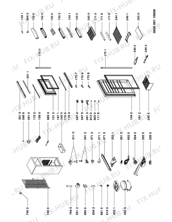 Схема №1 ART 786/G/DF с изображением Декоративная панель для холодильной камеры Whirlpool 481946078623