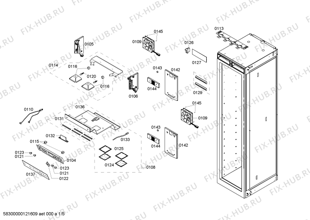 Схема №1 K7961X0 с изображением Угольный фильтр для холодильной камеры Bosch 00607338