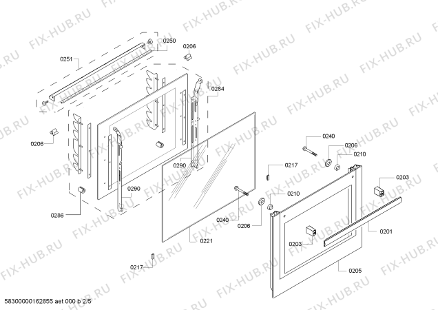 Взрыв-схема плиты (духовки) Bosch HBB74C451E H.BO.PY.C3D.IN.CARRO.B4/.X.E3_COT/ - Схема узла 02