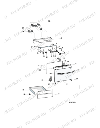 Схема №1 ACMK 6030/WH с изображением Обшивка для электропечи Whirlpool 482000092127