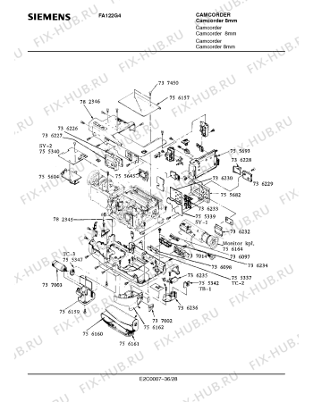 Схема №2 FA122G4 с изображением Инструкция по эксплуатации для видеотехники Siemens 00530573
