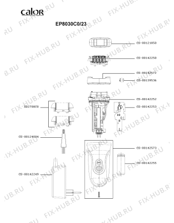 Схема №1 EP8030C0/23 с изображением Насадка для бритвы (эпилятора) Calor CS-00142572