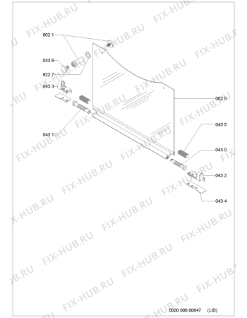 Взрыв-схема плиты (духовки) Indesit AKM373IX3 (F091845) - Схема узла