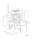 Схема №1 ADG 7620 FD с изображением Панель для электропосудомоечной машины Whirlpool 480140103095