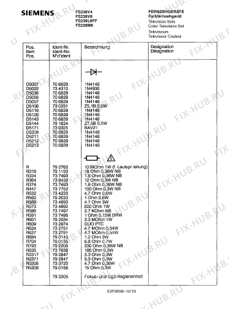 Схема №3 FS238V6 с изображением Инструкция по эксплуатации для жк-телевизора Siemens 00530914