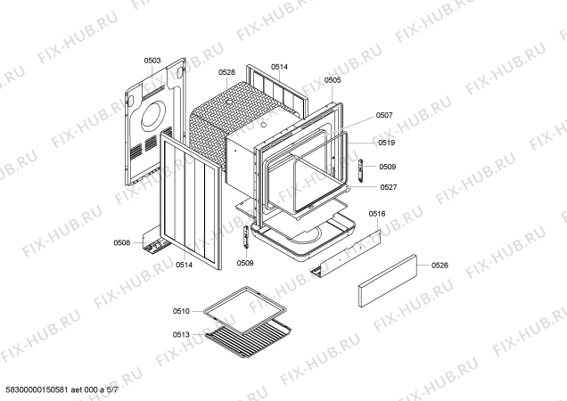 Схема №1 4CGX340N с изображением Дюза для духового шкафа Bosch 00418641