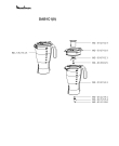 Схема №1 DAB4CC(1) с изображением Элемент корпуса для электроблендера Moulinex MS-0697286
