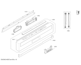 Схема №1 SN56V595EU с изображением Передняя панель для посудомойки Siemens 00743562