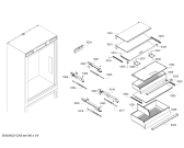 Схема №1 B30BB930SS Bosch с изображением Монтажный набор для холодильника Bosch 11028997