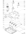 Схема №1 AKT 653/WH с изображением Горелка для плиты (духовки) Whirlpool 481236068765