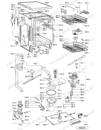 Схема №1 ADP 5440/1 WH с изображением Обшивка для посудомоечной машины Whirlpool 481245371959