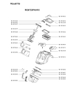 Схема №1 RO6723PB/410 с изображением Уплотнение для электропылесоса Rowenta RS-RT4088