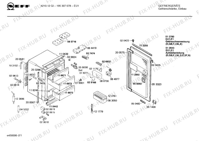 Схема №1 195306192 4113.12GF с изображением Клапан для холодильной камеры Bosch 00116671