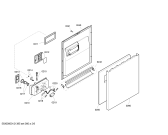Схема №1 SGU55E42SK с изображением Передняя панель для посудомойки Bosch 00663293