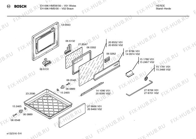 Схема №1 HS9104 с изображением Варочная панель для плиты (духовки) Bosch 00091304