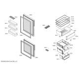 Схема №1 3KSP5660 с изображением Дверь морозильной камеры для холодильника Bosch 00689097