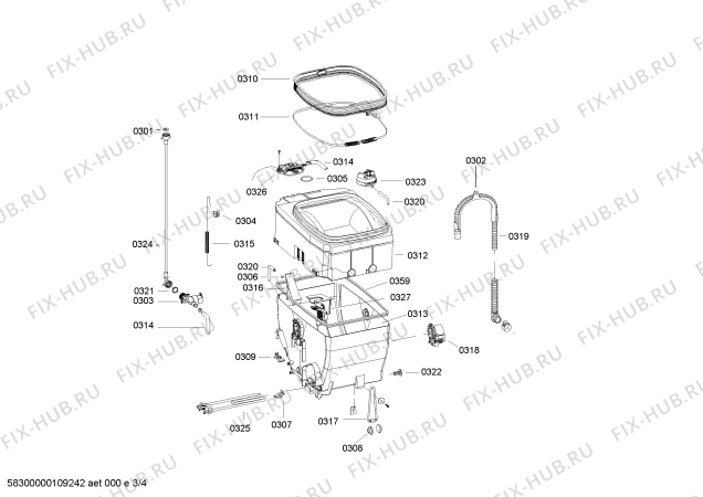 Схема №1 3TL930CM Balay TL930CM с изображением Рамка для стиральной машины Bosch 00470488