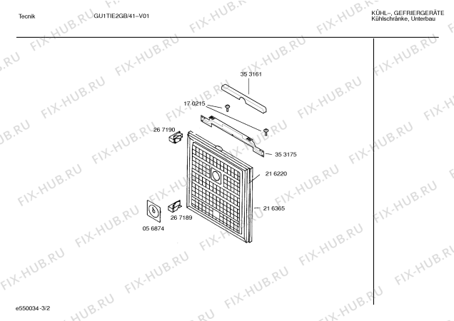 Схема №1 GU1TIE2GB с изображением Инструкция по эксплуатации для холодильника Bosch 00526333