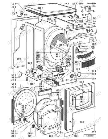 Схема №1 TRA 4120 TRA4120WS с изображением Переключатель (таймер) Whirlpool 481228218457