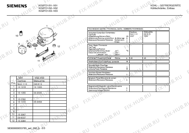 Схема №1 KIFMI21 K190I-6 с изображением Дверь для холодильника Siemens 00233031