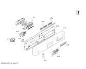 Схема №2 SE24M253II с изображением Панель управления для посудомойки Siemens 00449980