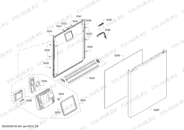 Схема №1 63012232318 Kenmore с изображением Инструкция по установке/монтажу для посудомоечной машины Bosch 18017635