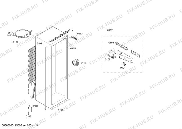 Схема №2 K4624X4GB с изображением Емкость для холодильной камеры Bosch 00673544