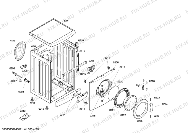 Схема №1 WAE16260TR с изображением Силовой модуль для стиральной машины Bosch 00674654