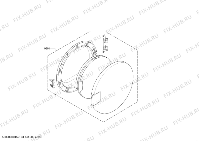 Схема №1 WTC84100TR с изображением Панель управления для сушилки Bosch 00678005