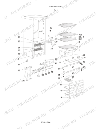 Схема №2 RF310 - 1703A с изображением Конденсатор для холодильника Whirlpool 482000016981
