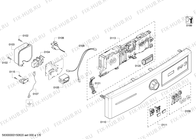 Схема №1 WTVC8330US 800 Series с изображением Поднос для сушильной машины Bosch 00677796