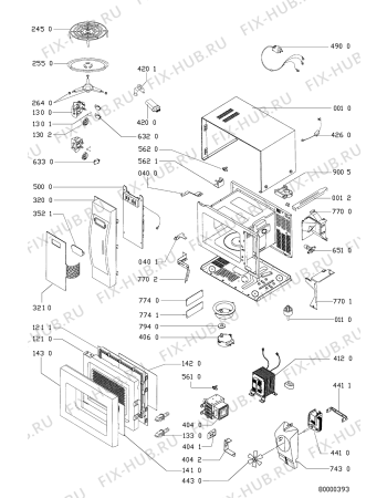 Схема №1 AKL 577/WHITE с изображением Руководство для микроволновой печи Whirlpool 481990200875