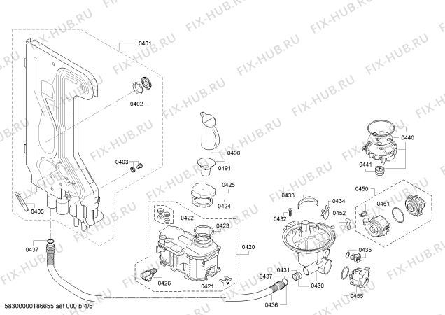 Схема №1 SN25L832EU с изображением Краткая инструкция для посудомойки Siemens 18007754