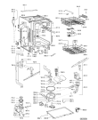 Схема №1 ADG 8532/2 с изображением Панель для посудомоечной машины Whirlpool 480140101225