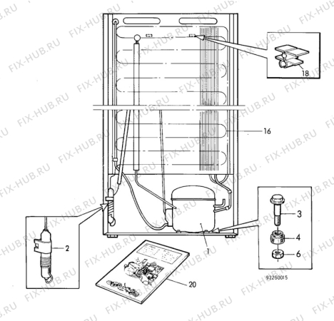 Взрыв-схема холодильника Husqvarna Electrolux GM106F - Схема узла C10 Cold, users manual