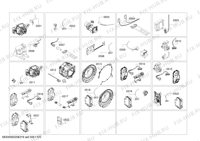 Схема №1 WM14U940GB с изображением Кабель для стиралки Siemens 11022574