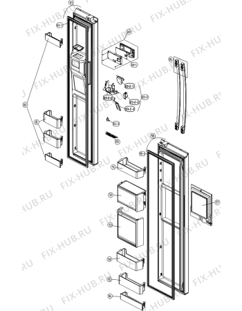 Взрыв-схема холодильника Gorenje NRS9182BX (623825, HZLF63966E) - Схема узла 05