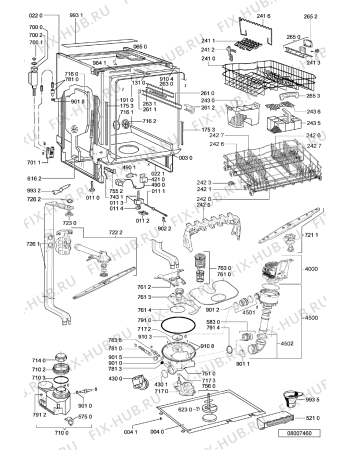 Схема №1 KDFX6030 (F091666) с изображением Инструкция по эксплуатации для посудомоечной машины Indesit C00352022