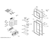 Схема №1 KDV42X03NE с изображением Дверь для холодильника Bosch 00246948