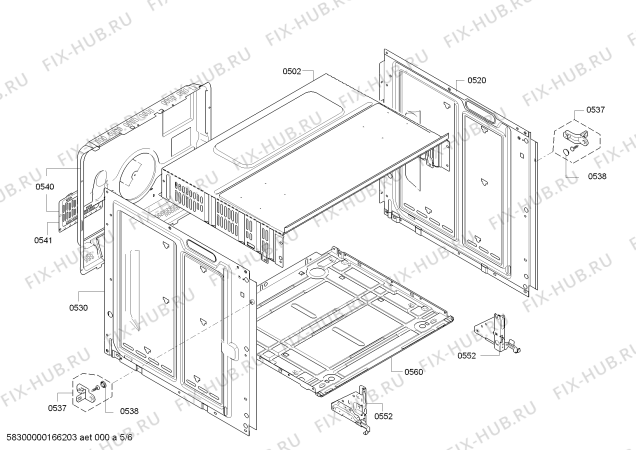 Схема №1 HB38G4580 с изображением Фронтальное стекло для электропечи Siemens 00688759