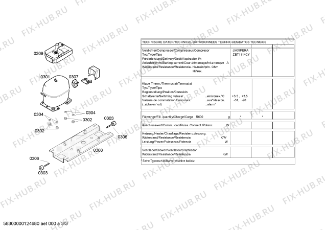 Схема №3 KGV39X00 с изображением Дверь для холодильника Bosch 00244345