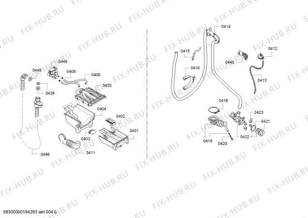 Схема №1 WM14W5B1 с изображением Ручка для стиралки Siemens 12006443