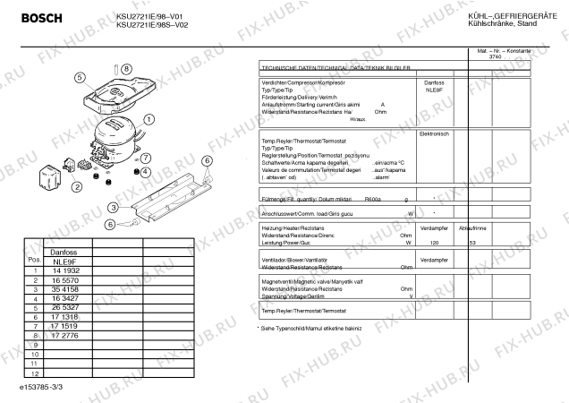 Схема №1 KSV2920 с изображением Декоративная планка для холодильника Bosch 00354160