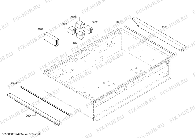 Схема №1 PC364GEBS с изображением Труба для духового шкафа Bosch 00447256