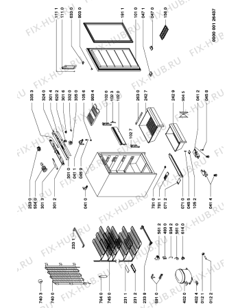 Схема №1 GKMC 2047/2 с изображением Вапорайзер для холодильника Whirlpool 481951138682