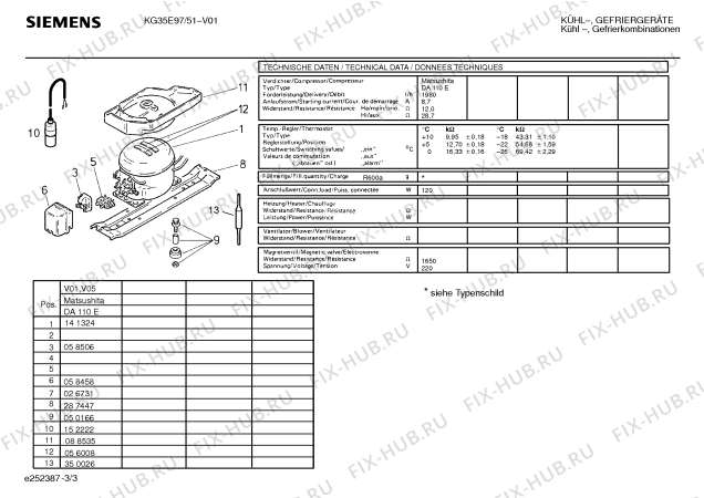 Схема №1 KG35E97 с изображением Ручка двери для холодильника Siemens 00175582