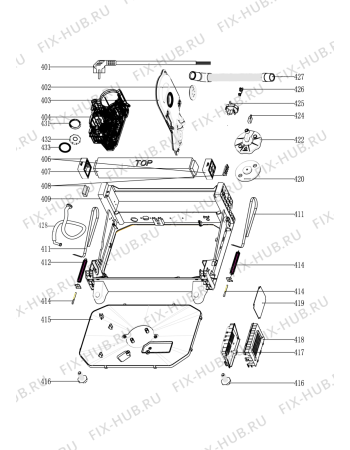 Схема №1 ADPF 851 WH с изображением Корзинка для посудомоечной машины Whirlpool 482000018795